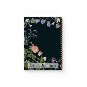 Anteckningsbok A5 Wildflower Svart - Bild 4