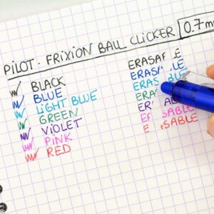 Pilot FriXion Clicker 0,7 Rosa Raderbart Bläck - Bild 3