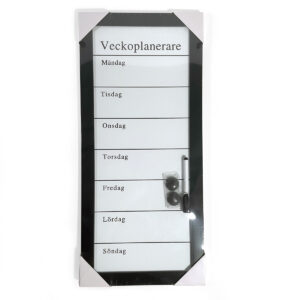 Veckoplanerare Whiteboard svart - Bild 3