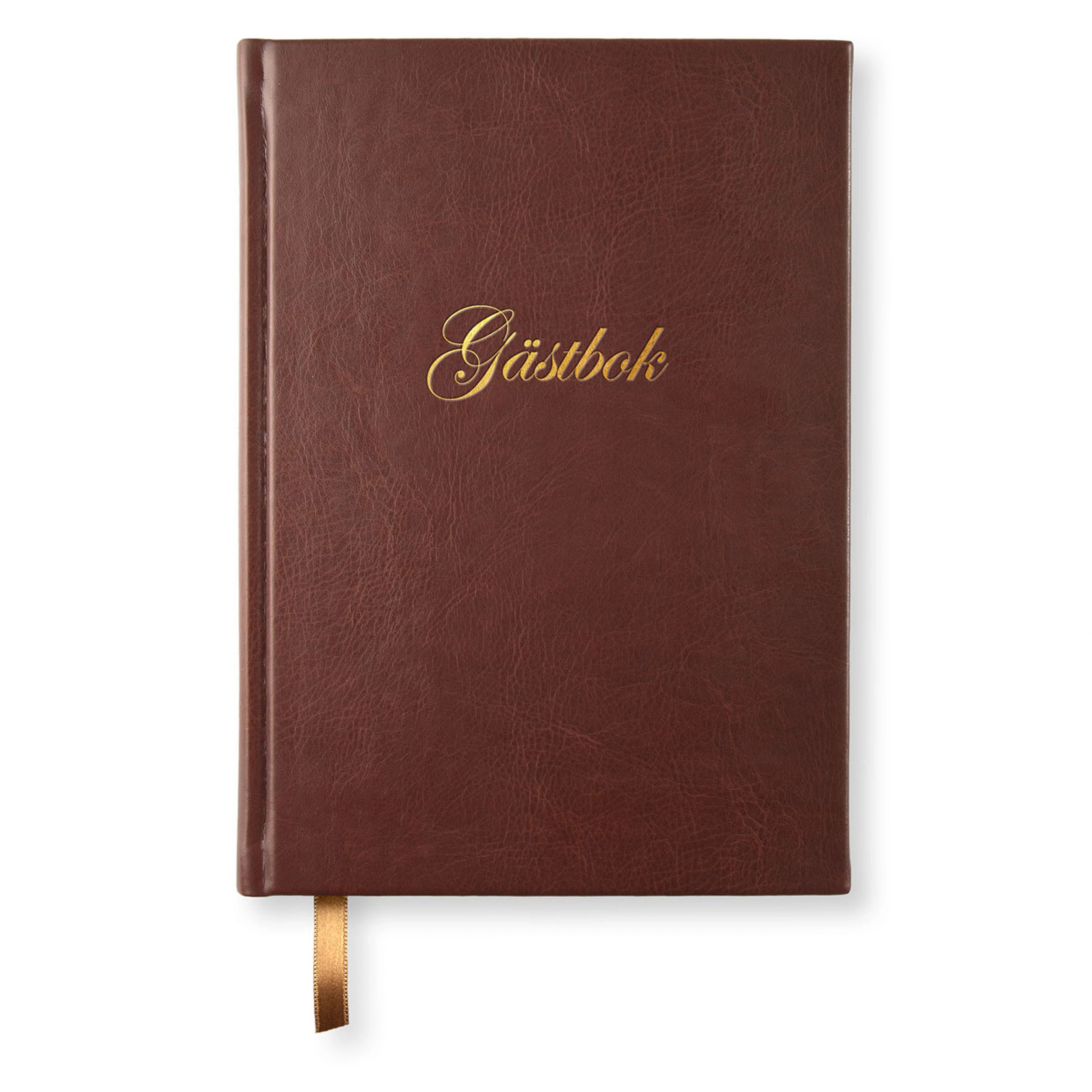 Gästbok Klassisk Paperstyle Konstläder Vintage Brown