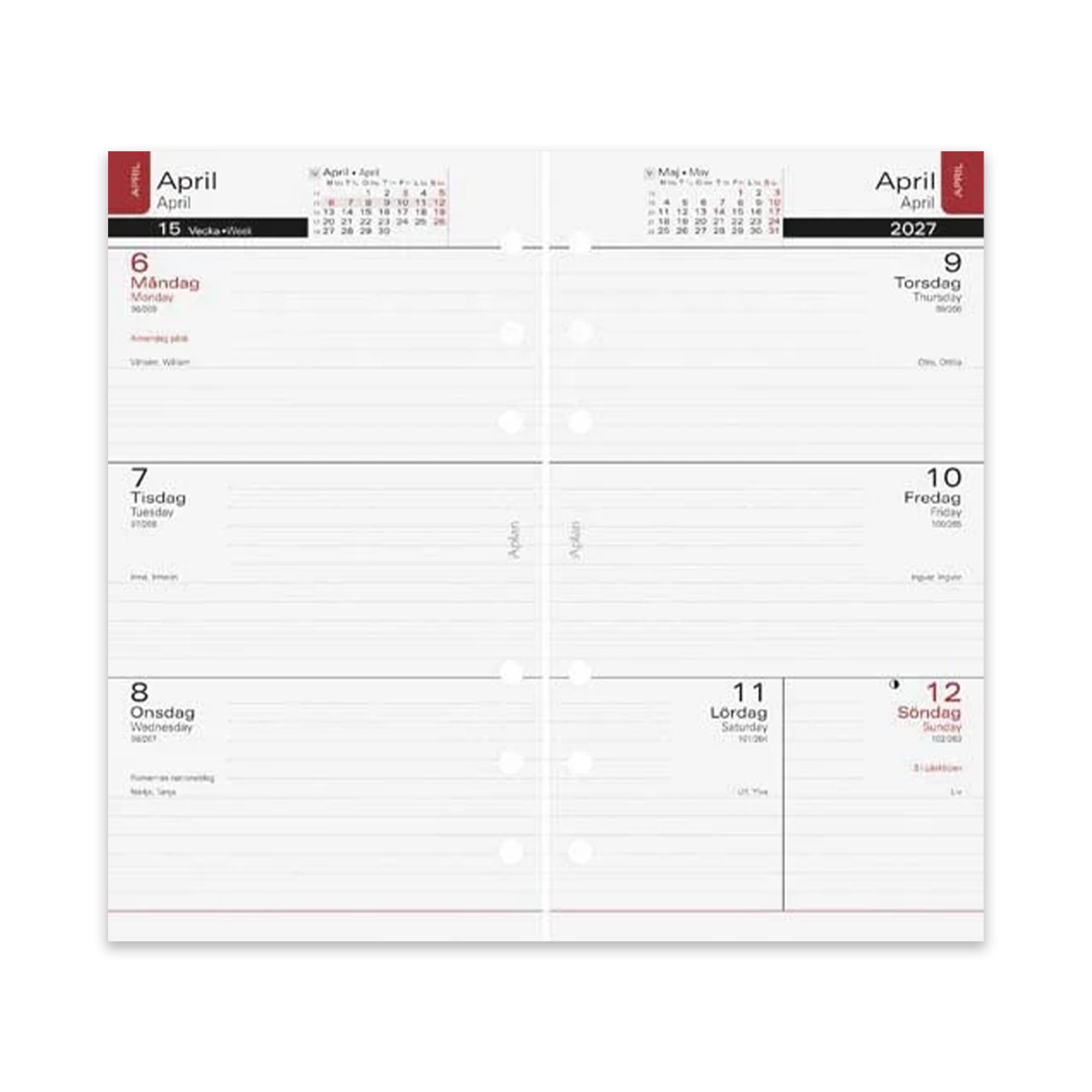 Systemkalender Aplan Diary Classic 2026-2027 18 mån Systemkalender Aplan Diary Classic 2026-2027 18 mån