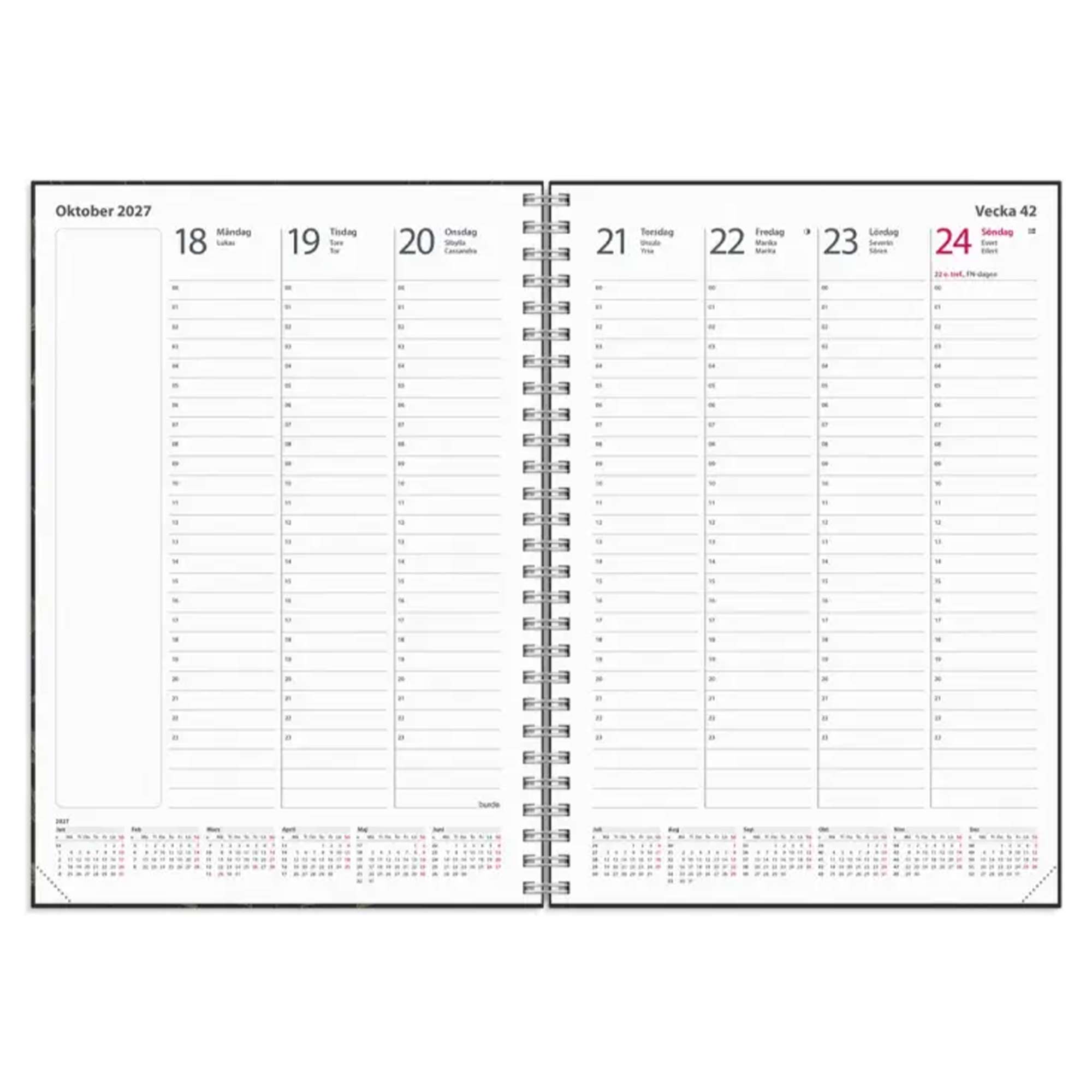 24 h kalender 2027