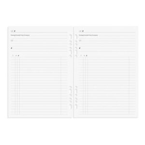 Burde Business Systemkalender svart konstläder 2027 - Bild 5