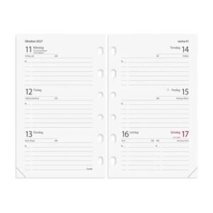 Compact Systemkalender svart konstläder 2027