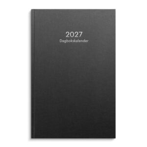 Dagbokskalender svart 2027