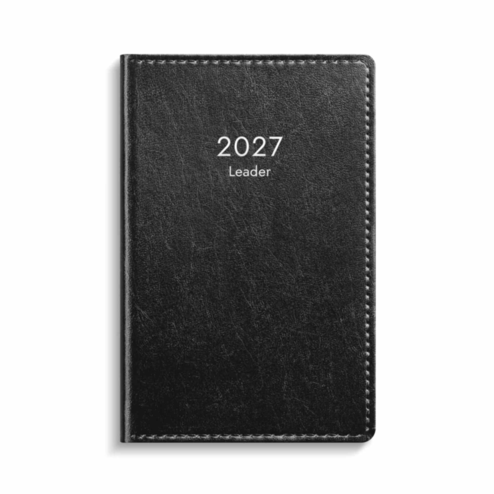 fickkalender-leader-svart-konstlader-inbunden-2027-produktbild-01