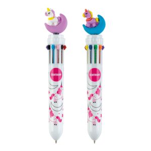 Kulspetspenna Unicorn 10-färger 24-pack
