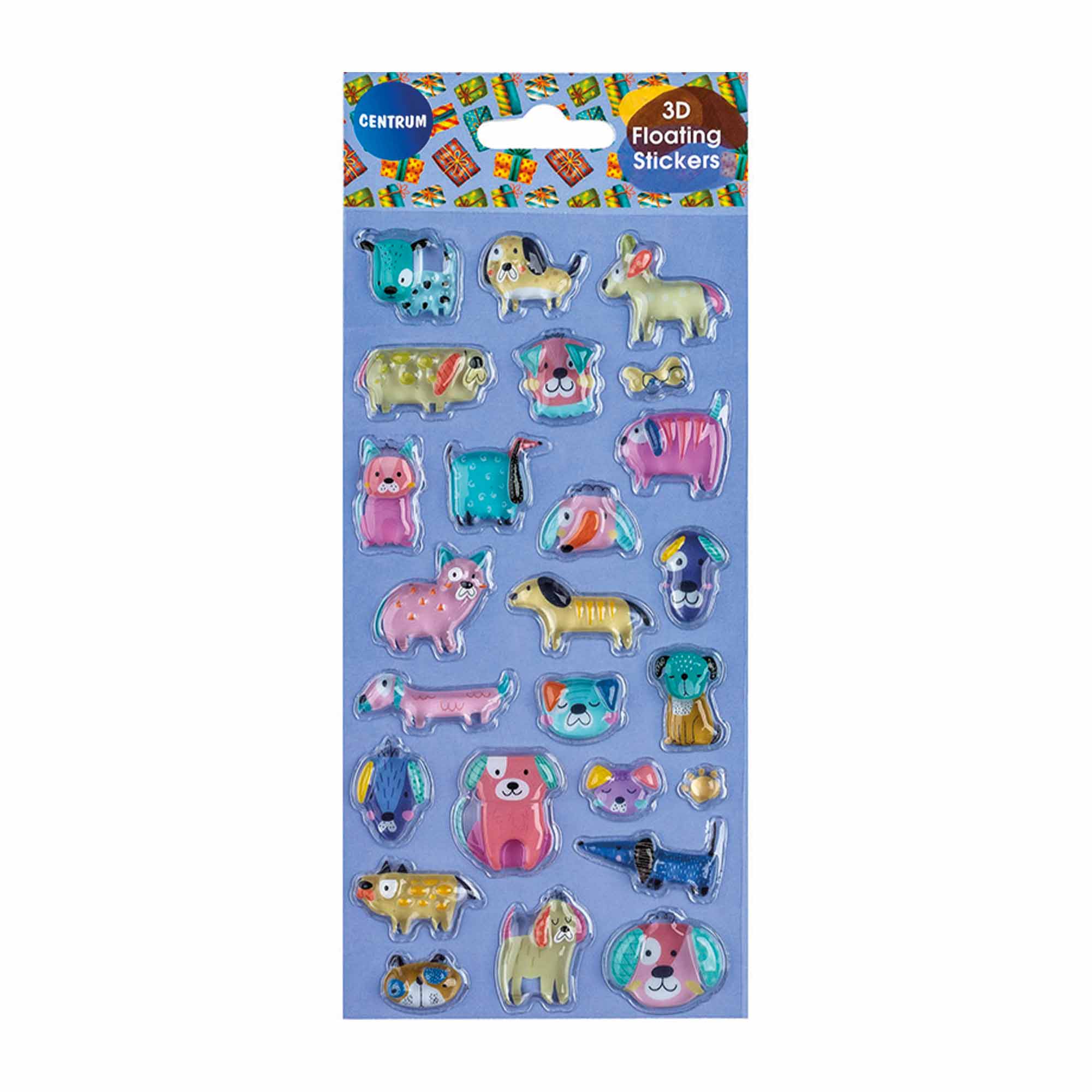 Stickers 3D Katt och hund 36-pack