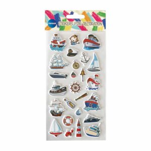 Stickers Puffy Fordon 3 design 36-pack